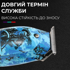 Професійний акумуляторний триммер зі світлодіодним індикатором, акумуляторна машинка для стрижки волосся VGR