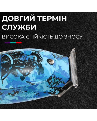 Тример професійний акумуляторний з LED-індикатором, бездротова машинка для стрижки волосся VGR V-923