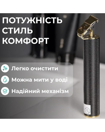 Тример професійний акумуляторний з насадками 10 Вт машинка для стрижки волосся та бороди VGR V-179