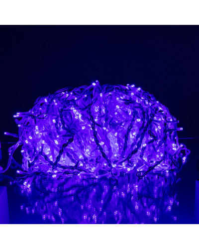 Вулична гірлянда Бахрома 36 м 600 LED білий провід Синій 36MWBL