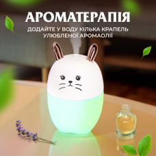 Зволожувач повітря для дому дитячий портативний USB 220 мл ароматичний дифузор з підсвічуванням