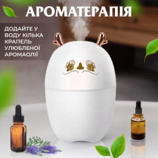 Зволожувач повітря для дому дитячий портативний USB 220 мл ароматичний дифузор з підсвічуванням