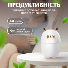 Зволожувач повітря для дому дитячий портативний USB 220 мл ароматичний дифузор з підсвічуванням