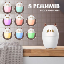 Зволожувач повітря для дому дитячий портативний USB 220 мл ароматичний дифузор з підсвічуванням