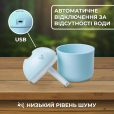 Зволожувач повітря для дому міні портативний USB 250 мл ароматичний дифузор з підсвічуванням