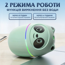 Зволожувач повітря для дому портативний 220 мл у вигляді ведмедика з підсвічуванням Зелений