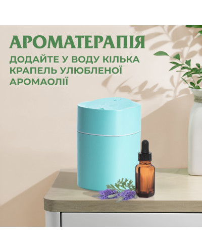 Зволожувач повітря для дому портативний USB 200 мл ароматичний дифузор з підсвічуванням