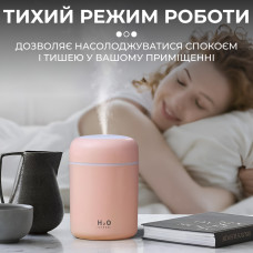 Зволожувач повітря для дому портативний USB 350 мл ароматичний дифузор з підсвічуванням