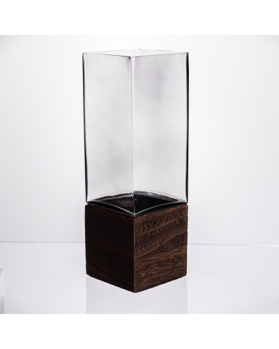 Ваза для квітів квадратна скляна 10×10×30 (см) декоративна HP-19-160-4