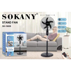 Вентилятор підлоговий Sokany Stand Fan 3 швидкості 5 металевих лопастей підлоговий вентилятор
