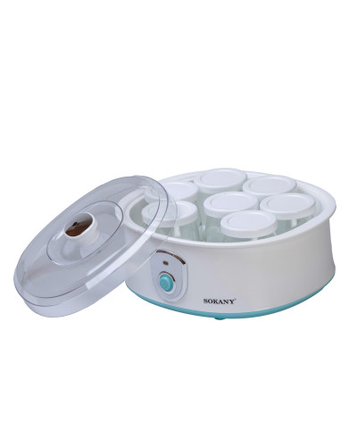 Йогуртниця електрична Sokany Yogurt Maker з баночками і таймером